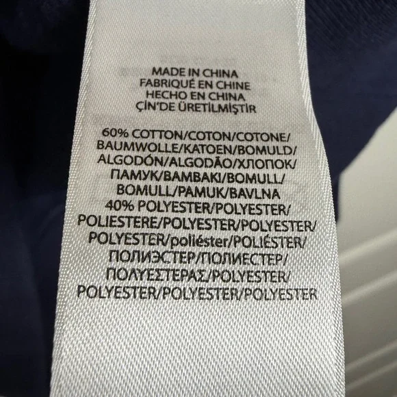 Polo Ralph Lauren Sweatshirt Womens Small Navy Blue Button Neck Nautical Graphic - Picture 8 of 8
